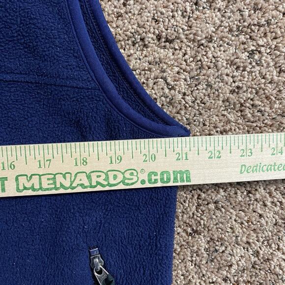 Vintage Patagonia Synchilla Vest Blue Full Zip Made in USA Size Large Gorpcore - Picture 6 of 7